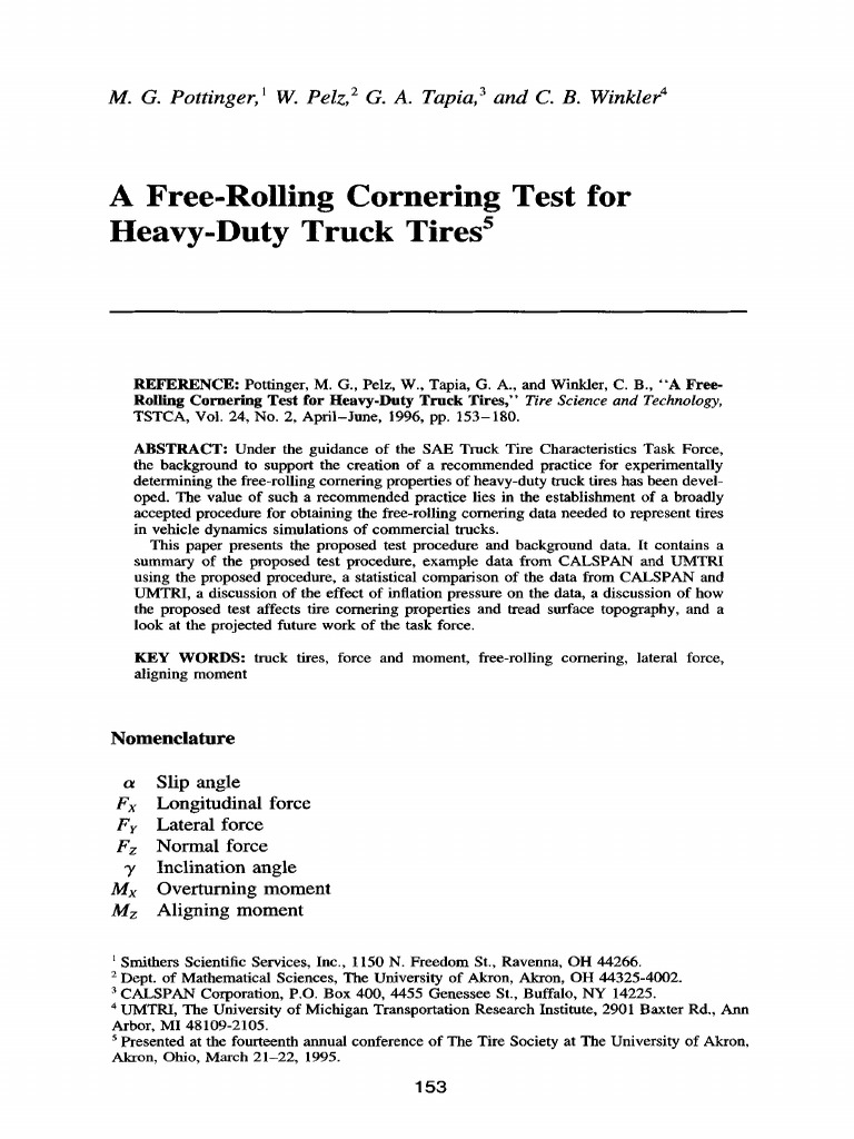 Free Rolling Test | PDF | Tire | Friction