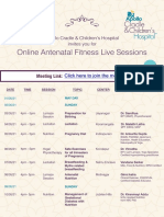 Antenatal Fitness Sessions Poster May21