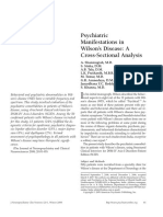 Psychiatric Manifestations in Wilson's Disease. A Cross-Sectional Analysis.