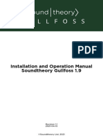 Installation and Operation Manual Soundtheory Gullfoss 1.9: Revision 1.1 2021-04-13