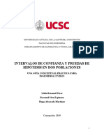 Intervalos de confianza y pruebas de hipótesis en dos poblaciones