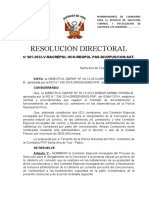 Resolucion Directoral