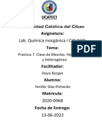 Mezclas Homogeneas, Heterogeneas y Combinacion