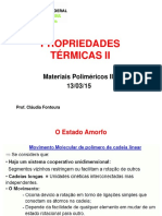 Aula 4 - Propriedades Térmicas