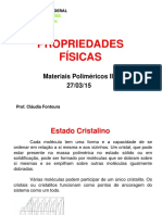 Propriedades físicas de polímeros cristalinos