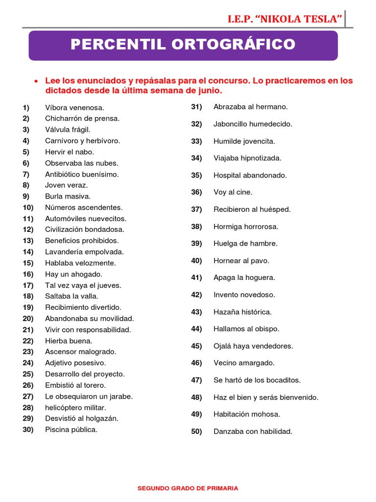 Percentil Ortográfico 2022 PDF