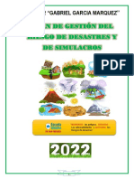 Plan de Gestión Del Riesgo de Desastre-2022