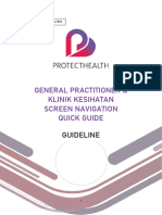 General Practitioner & Klinik Kesihatan Screen Navigation Quick Guide - v2