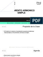 Movimiento Armonico Simple: Semana 2 Prof. Dr. Lenin Fernández