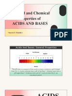 Physical and Chemical Properties of Acids and Bases (40