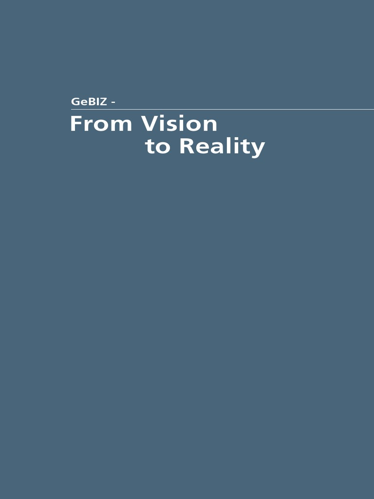 GeBIZ: Transforming Singapore Procurement | PDF | Procurement | Supply ...