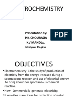 Electrochemistry: Presentation By: P.K. Chourasia K.V Mandla, Jabalpur Region