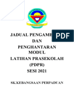 Jadual Pengambilan Modul Pra