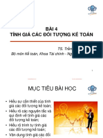 4. Tính giá của các đối tượng kế toán - P1