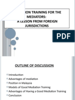 Mediation Training For The Mediators - Slide