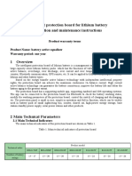 Intelligent Protection Board For Lithium Battery Operation and Maintenance Instructions