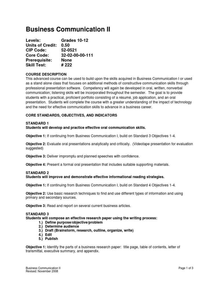 Advanced Business Communication Skills | PDF | Career & Growth