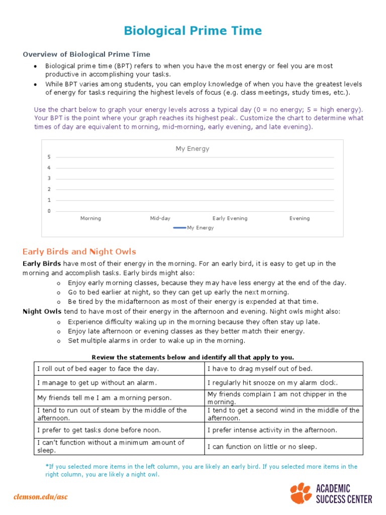 Biological Prime Time PDF Psychology Cognitive Science