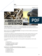 Lubrication System:: Lubrication System Is Important For An Automobile Engine, As An Engine Consists of