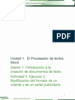 Unidad 1. El Procesador de Textos Word