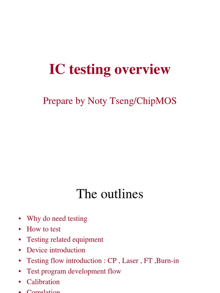 IC Testing | PDF | Reliability Engineering | Printed Circuit Board