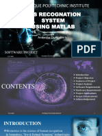 Iris Recognation System Using Matlab: Technique Polytechnic Institute