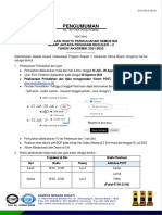 Pengumuman Semester Antara Genap 2021-2022 R2