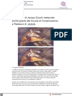 Il Silenzio Di Jacopo Zucchi Restaurato Anche Grazie Alla Scuola Di Restauro Di Uniurb - Vivere Urbino - It, 17 Giugno 2022