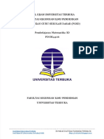 PDF Soal Ujian Ut PGSD pdgk4406 Pembelajaran Matematika SD