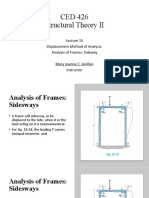 Topic3 - Displacement Method of Analysis Frames Sideway