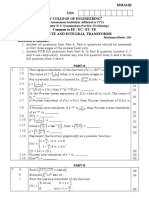 Discrete and Integral Transforms: Time: 03 Hours Maximum Marks: 100 Instructions To Candidates