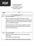 Teks Pengacara Majlis Isra' Dan Mikraj