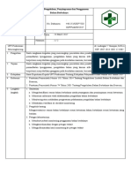 SPO Inventarisasi, Pengelolaan, Penyimpanan Dan Penggunaan Bahan Berbahaya