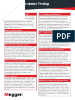 Insulation Resistance Cheat Sheet