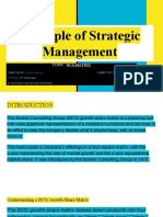 Principle of Strategic Management: Topic: BCG Matrix