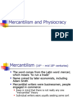 Mercantilism and Physiocracy