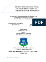 Assessment of Influence of Steel Fiber On The Improvement of Concrete'S Mechanical Properties