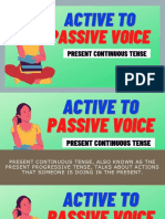 Active and Passive Voice - Progressive Tense