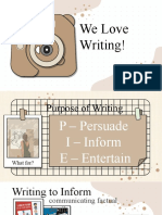 We Love Writing!: Member 1