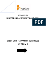 Digital Skill-Up Boot Camp 2021: Welcome To