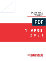 SCAME India Price List - 2021
