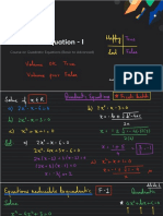 Quadratic Equation I With Anno