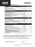 Updated Asurion Pre Employment Checklist 2022