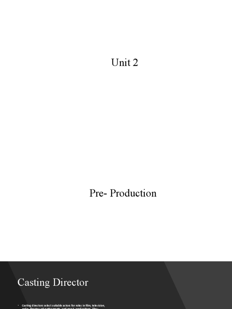 Job Roles in The Film and TV Industry | PDF | Film Director | Screenplay