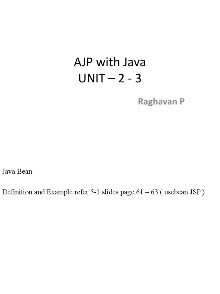 An InDepth Guide to Java Beans Properties, Introspection, BeanInfo