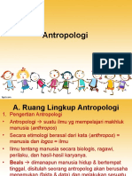 Ruang Lingkup Antropologi