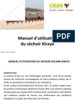 Manuel Utilisation Sechoir Poissons Kiraye