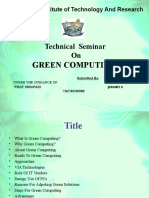 Green Computing CSE