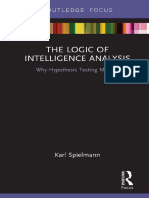 Karl Spielmann - The Logic of Intelligence Analysis - Why Hypothesis Testing Matters (2018, Routledge) - Libgen - Li