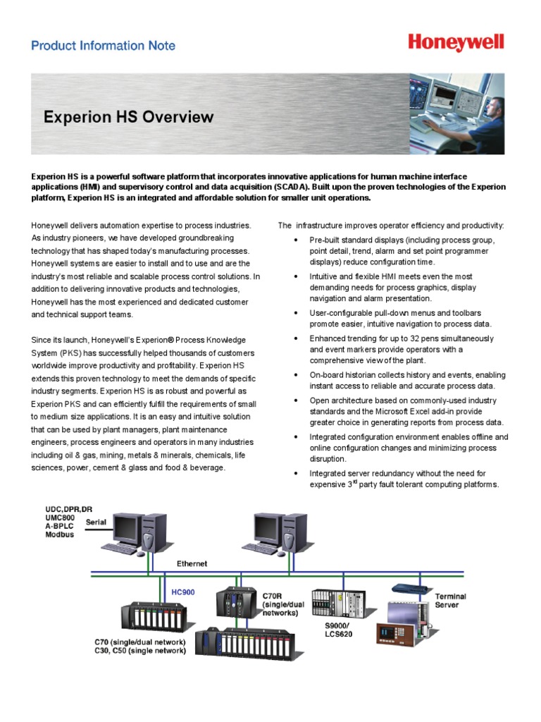 762 ExperionHS PIN March09 | PDF | Scada | Databases